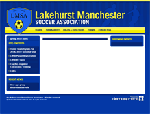 Tablet Screenshot of lmsasoccer.com